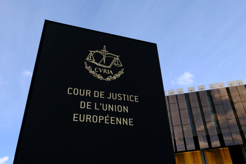 Panneau de la cour de justice de l'union européenne